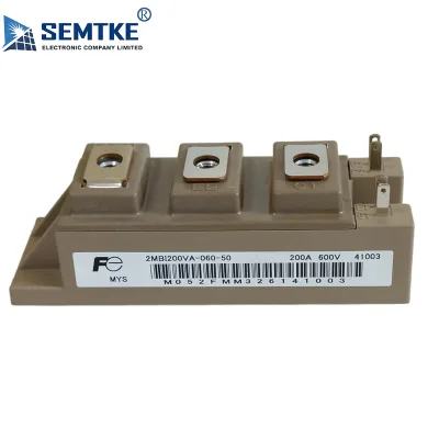 Original Fuji 2MBI200VA-060-50 IGBT Module 600V 200A V-series High Power Transistor for Frequency Inverter UPS Servo Robot
