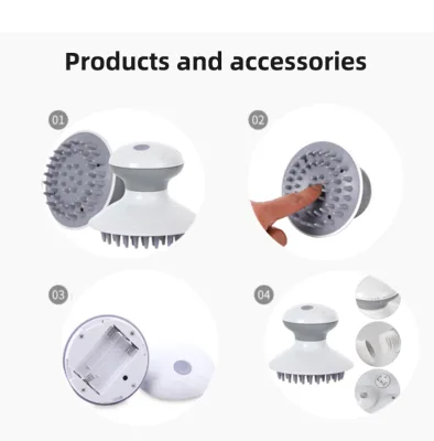 Convenient Vibration Waterproof Kneading Scalp Head and Neck Pressure Reducing Electric Head Massager Suitable for Household Use