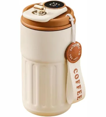 Smart Drinkware 304 Stainless Steel 450Ml Smart Digital Thermos Mug Cup for Coffee With Led Temperature Display Lid