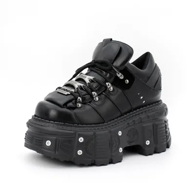 2024 Autumn New Super Thick Bottom Retro Metal Muffin Tank Platform Shoes for Men Women Same Ankle Punk Design for Winter Spring