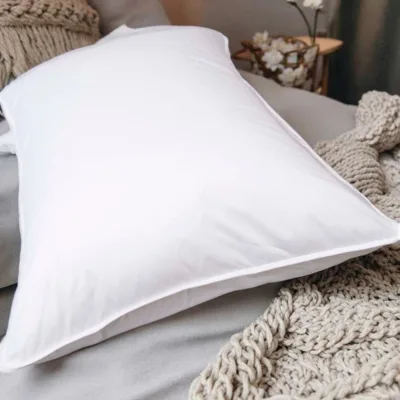 Luxury Hotel Standard Size Medium Rectangle Removable Bedding Pillow Synthetic Alternative Healthy Massage Microfiber Filling