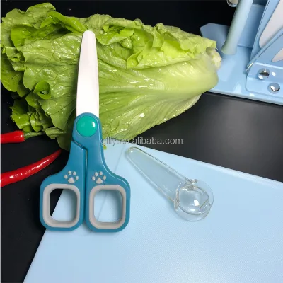 New Food Grade Safe Ceramic Scissors for Kitchen Office Home School Children Baby Cutting Food and Vegetables