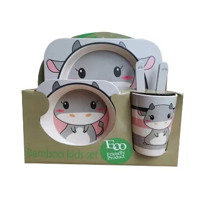 Wholesale Manufacturer Colorful Cartoon Dinner Plate Plastic Dish Plate Set Dinner Set Kid