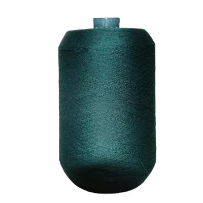 32S Deep Powder 65% Polyester 35% Viscose Medium Length Yarn