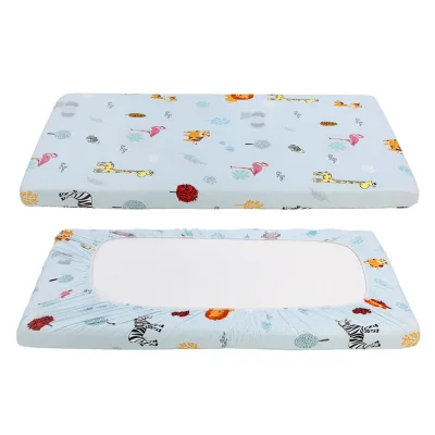 Oeko Standard 100 Cozy Anti-pilling Elastic Ribbon Bedding Set Custom Cotton Muslin Baby Fitted Crib Sheets