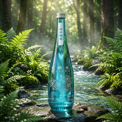 Food Grade Glass Water Bottle with Screw Cap Frosted Surface Custom Logo Drinking Bottle Wholesale Supplier