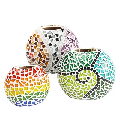 Handmade DIY Mosaic Vase Kits Material Package Home Furnishing Decoration Adult Children Passing Time