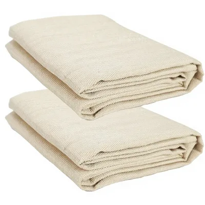 BACLAUGH Glass Fiber Welding Blanket 4x6 Family Desktop Fire Prevention 2PCS Flame Retardant Made in USA