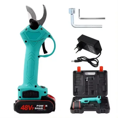 Rechargeable 21V 2Ah Electric Power Shears Garden Pruner Scissors Set Cutting Tool Electric Power Shears for Pruning