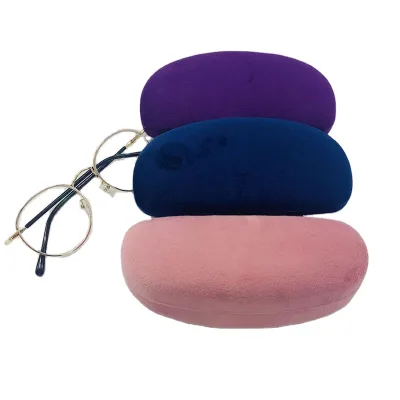 Custom logo print fashion metal velvet luxury sunglasses Large Size sunglasses packaging luxury optical eyeglasses case