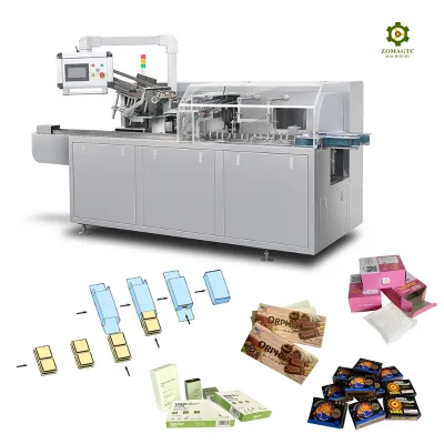 Automatic Horizontal Tuck End Cartoner PLC Paper Auto Lock Bottom Box Packer for Beverage Soap Vials Food Cartoning Machine