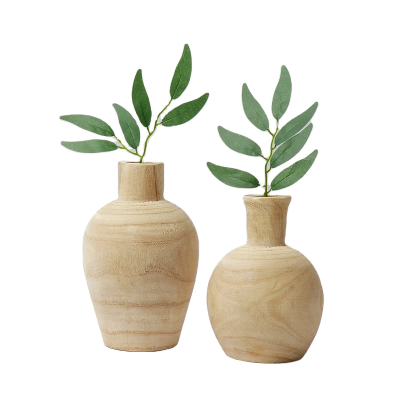 Wood Vase
