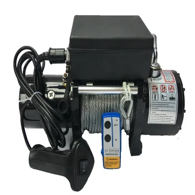 12000 Lbs Electric Winch Portable Electric Machine Small 12v/24v Heavy Duty Off Road Truck Electric Winch Car Winch