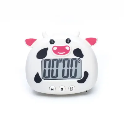 Kitchen Cooking Cute Cartoon Digital Study Timer Plastic Kitchen Countdown Productivity Timer for Kids