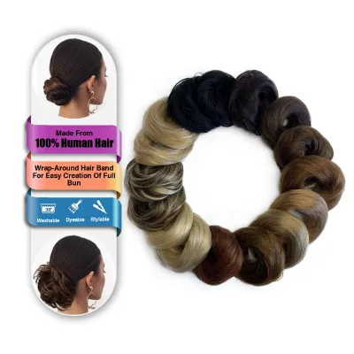 Human Hair Extensions Accessoire Chignon Postige Mariage Hair Bun Scrunchies Wigs Supplier