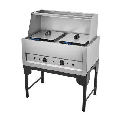 Commercial Gas Home Fryer Stainless Steel Restaurant Donut Chips Cake Fryer for Household Use