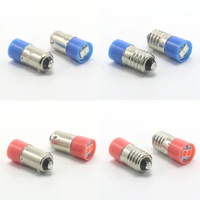 Beam Angle 120 Degree Red Yellow Green Blue Light BA9S E10 Warm White Cold White Indicating Light