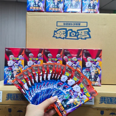 Official Simplified Chinese Pokemoned Card SV Glory Chase Booster Pack Rare Trainer & Mewtwo EX Collectibles