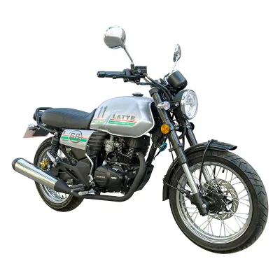 200CC Chain Engine Motorcycle Retro Latte Style Motorcycle DAYUN DY200-6F/LT