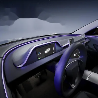 8.9 Inch Dashboard Instrument Cluster Display with Wireless CarPlay Ambient Lighting Infrared Touch Screen for Tesla Model 3/Y