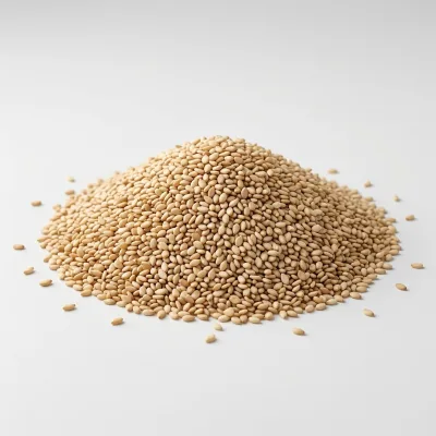 Natural Raw Yellow Sesame Seeds Clean Hulled Yellow Sesame Custom Bag Pack for Import Distributors