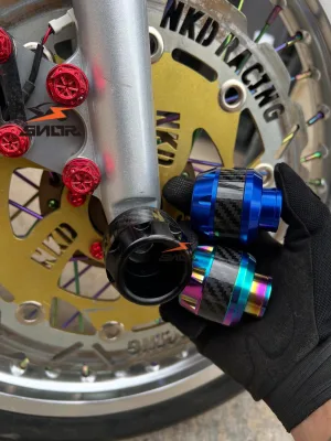 CNSNR Motorcycle CNC Aluminum Modify Spare Parts Front Fork Anti Fall Slider Plug for Motorbike Scooter Retrofit Upgrade