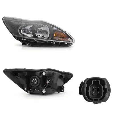 Front Headlight 8M5113100CA 7 Wires 55W 12V Natural White Halogen Headlamp with 1 Year Warranty for Focus 2009