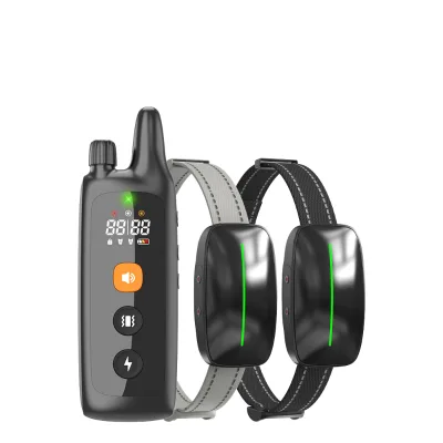 Waterproof Electronic Pet Training Collar With Ultrasonic Control Device Plastic Dog Training Collar With Remote