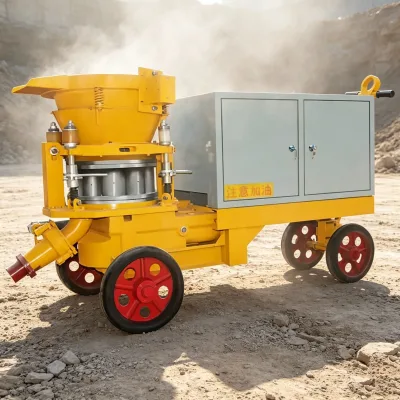 Factory Direct PZ 7 Dry Mix Shotcrete Machine 7m³/h Concrete Gunite Machine for Mine Tunnel Slope Protection