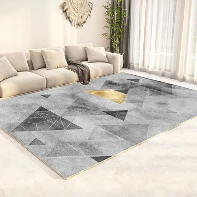 Modern Simple Living Room Carpet Luxury Sofa Coffee Table High Definition Printing Carpet Custom Wholesale
