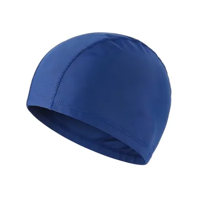 Premium 100% Polyester Pure Color Durable Swim Cap Comfort Fit for Unisex Swimming Pool Water Sports