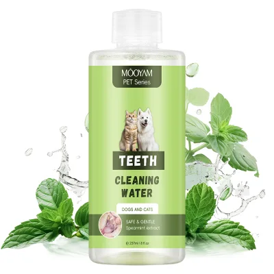 Plant Extract Pet Tooth Cleaning Water for Cats and Dogs Teeth Oral Cleaning Water Non Irritating Formula Can Be Swallowed
