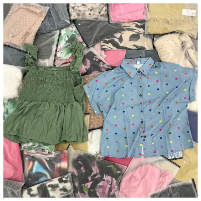 Mix Clothes Packaging Women's Clothes Plus Size Big Size Spring Wear Used Clothes, Brand New Wholesale Plus Size Women's Tops