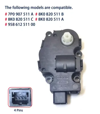 Evaporator Flap Motor Air Conditioner Servo Motor Fit for Cayenne Touareg Audi A4L Q5 A5 OEM 7P0907511A\95861251101\8K0820511C