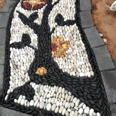 Wholesale Natural Various Colors River Rock Gravel Landscape Cobblestone Crushed Stone Washed Pebbles for Outdoor