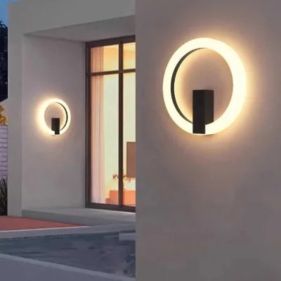 Wholesale Modern LED Circular Wall Mounted Wall Lamps for Villa and Hotel Projects, Corridor Lights