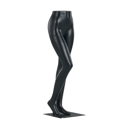 Half Scale Body Form Fitting Female Model Black Legs Mannequin for Jeans