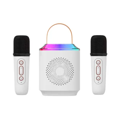 2024 New Multifunction Fashion Party LED Light Bt Speaker With Microphone