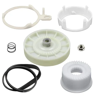 W10721967 Washer Pulley Clutch & W10006384 Washer Drive Belt Replacement Kit for Whirlpool Washer