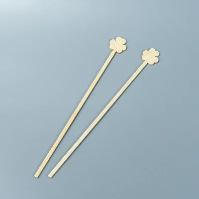 High Quality 14-16 cm Flat Bamboo Stirrer for Coffee and Tea Paper Cups Tool for Home Kitchen Use