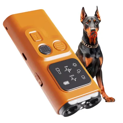 HEIBOW 123-pets P07 Rechargeable Ultrasonic Dog Repeller Custom Plastic Anti-Barking Bark Control Sound/Vibration Training