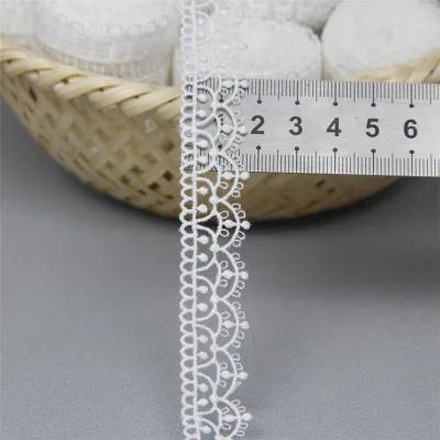 High Quality Water Soluble Lace Trim White Embroidery Lace for Garment Accessories