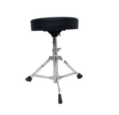 Drum Throne DT500 Height Adjustable Drum Stool Breathable Suede Padded Saddle Drum Seat  Style for Adults Drummers
