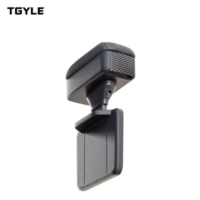 Luxury Car Front Central Armrest Box Storage with Cup Holder ABS Material Adjustable Height Elbow Support Seat Crevice Storage