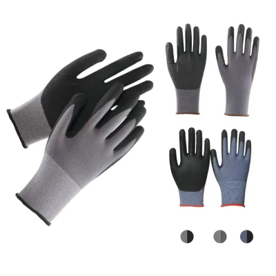 Cut Resistant Microfiber Touch Screen Work Anti Slip Garden Gloves Black Work Driver Safety Wearresistant Gardening Gloves Men