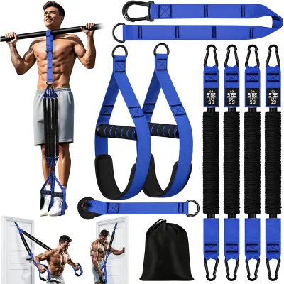 Factory Cotton Resistance Bands Set Handles Heavy Duty Chin Ups Assist Bands Home Gym Full Body Training Muscle Equipment Squat