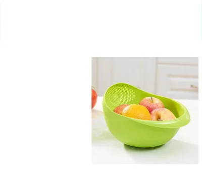 WHY336 Food Grade Utensils Plastic Wash Rice Filter Strainer Cleaning Gadget Kitchen Accessories Basket Sieve Drain