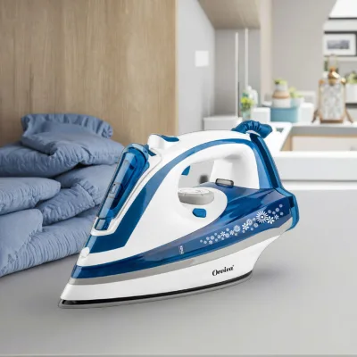Ceramic Soleplate Electric Steam Iron with Water Spray and Vertical Steaming 400ML Capacity