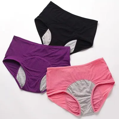 Customized Breathable Lady Reusable Washable Waterrpfoof Period Panty Underwear Menstrual Panties Urine Leak-proof for Women
