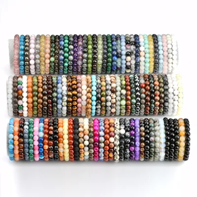 Natural Healing Stone Bead Bracelets for Women Jewelry Pulsera Mujeres Gem Stone Bracelet
